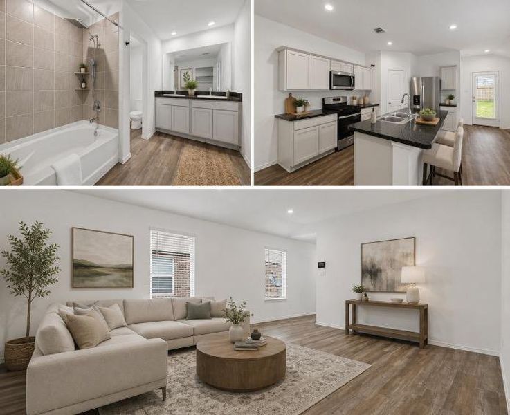 This photo is virtually staged but gives the viewer and idea of how the home might look with furniture. This photo is virtually staged but gives the viewer and idea of how the home might look with furniture.