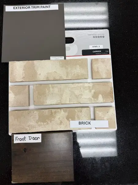 Sample of building materials used in homes in Trail Creek, Cleburne (Image 3).