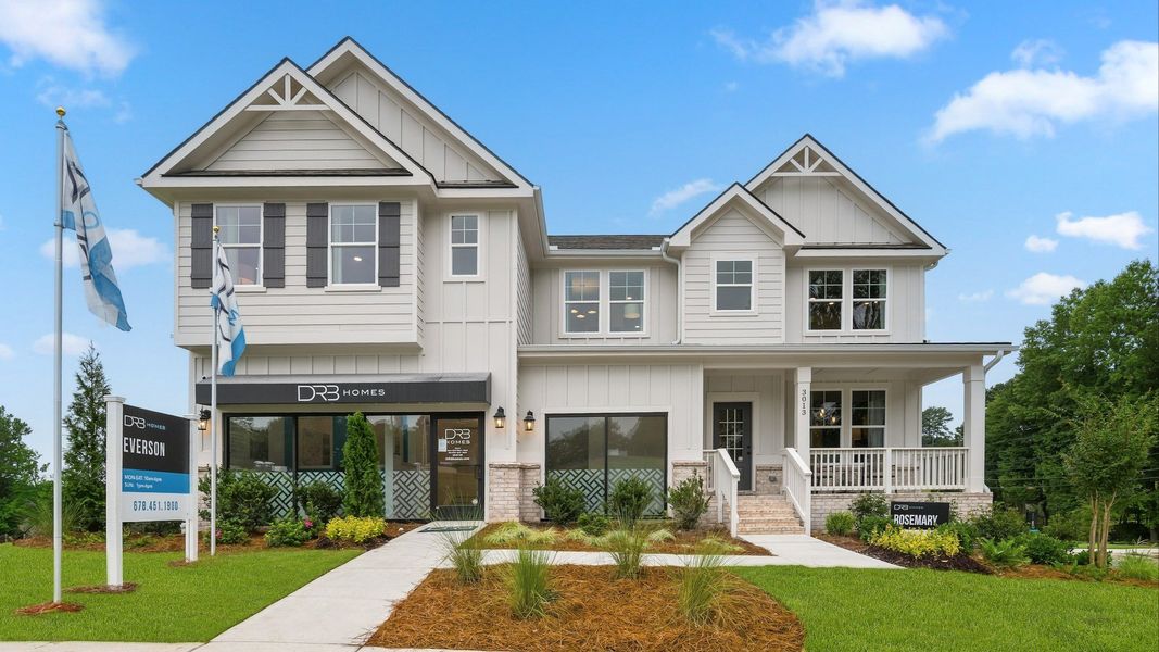 Representative exterior photo of a completed home built from the Rosemary II by DRB Homes in Everson, Snellville, GA (Image 21).