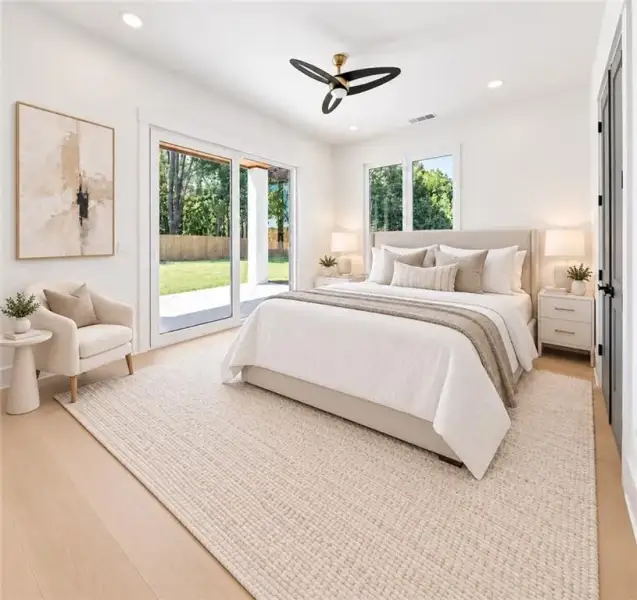 Furnished interior view inside a new home in , Buford (Image 47).