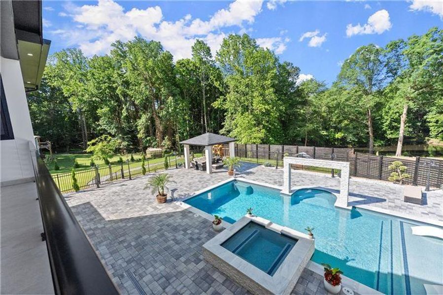 Exterior details and patio area of a home in , Lawrenceville (Image 66).
