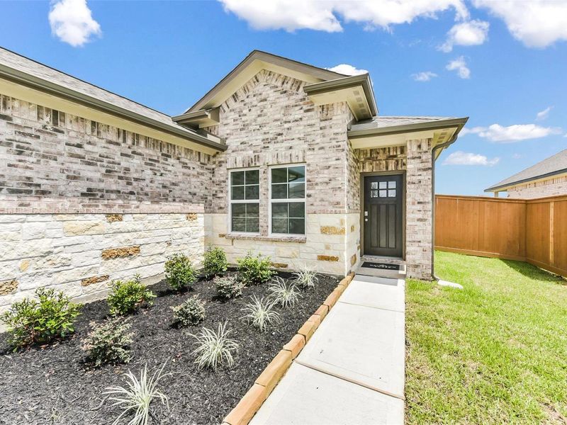 Exterior details and patio area of a home in River Ranch Meadows, Dayton (Image 3). Exterior details and patio area of a home in River Ranch Meadows, Dayton (Image 3).