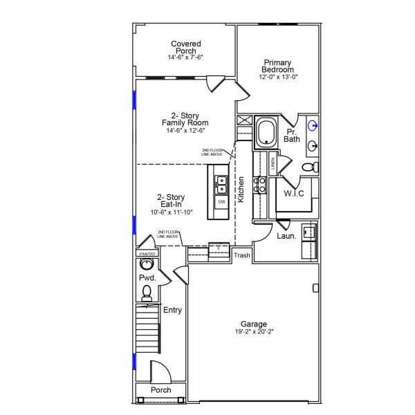 2D floor plan layout of this home in Grand Park, Leland, NC (Image 3). 2D floor plan layout of this home in Grand Park, Leland, NC (Image 3).