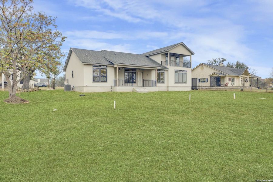 Exterior details and patio area of a home in , Bandera (Image 26).