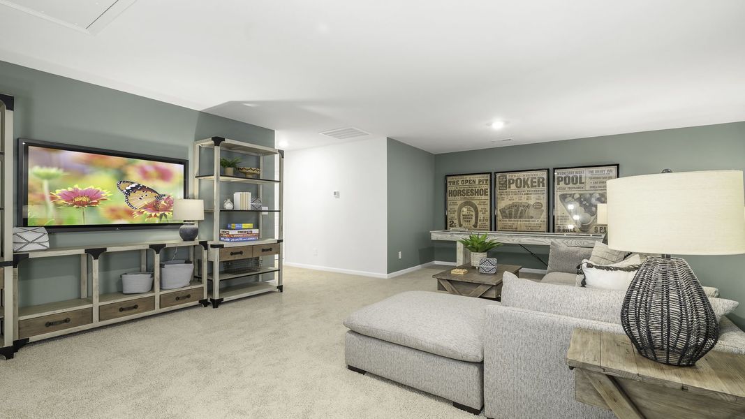 Furnished interior view inside a new home in The Meadows at Kinsley, Jamestown (Image 15). Furnished interior view inside a new home in The Meadows at Kinsley, Jamestown (Image 15).