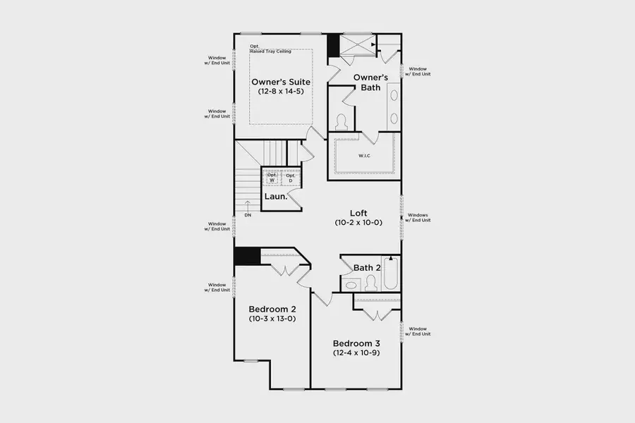 2D floor plan layout of this home in Auburn Ridge, Riverdale, GA (Image 3).