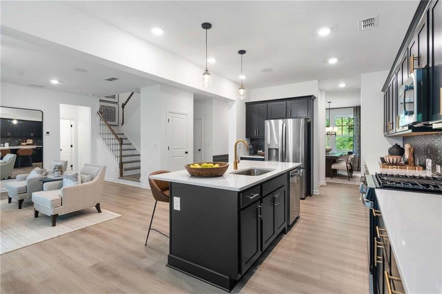 Furnished interior view inside a new home in Creekside, Dawsonville (Image 32). Furnished interior view inside a new home in Creekside, Dawsonville (Image 32).