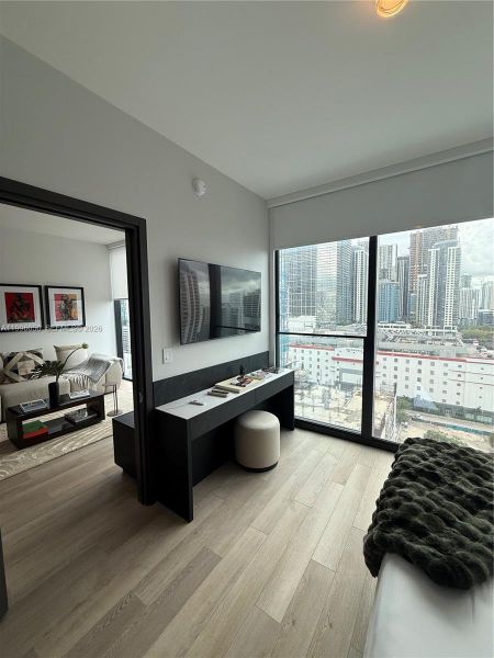 Furnished interior view inside a new home in , Miami (Image 8).
