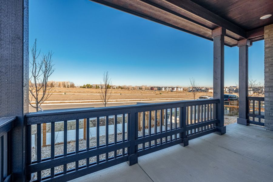 Exterior details and patio area of a home in Arras Park, Thornton (Image 17).