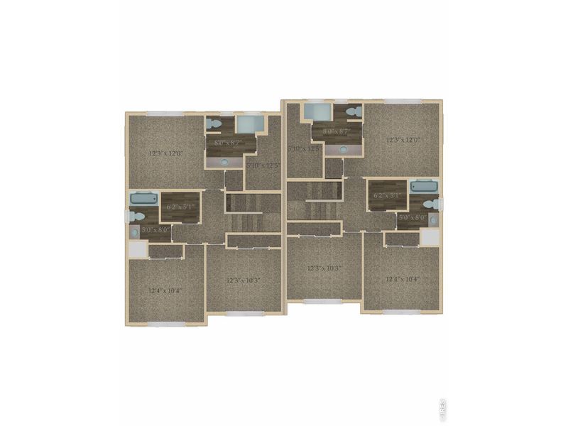 2D floor plan layout of this home in Wilson Commons, Loveland, CO (Image 4). 2D floor plan layout of this home in Wilson Commons, Loveland, CO (Image 4).
