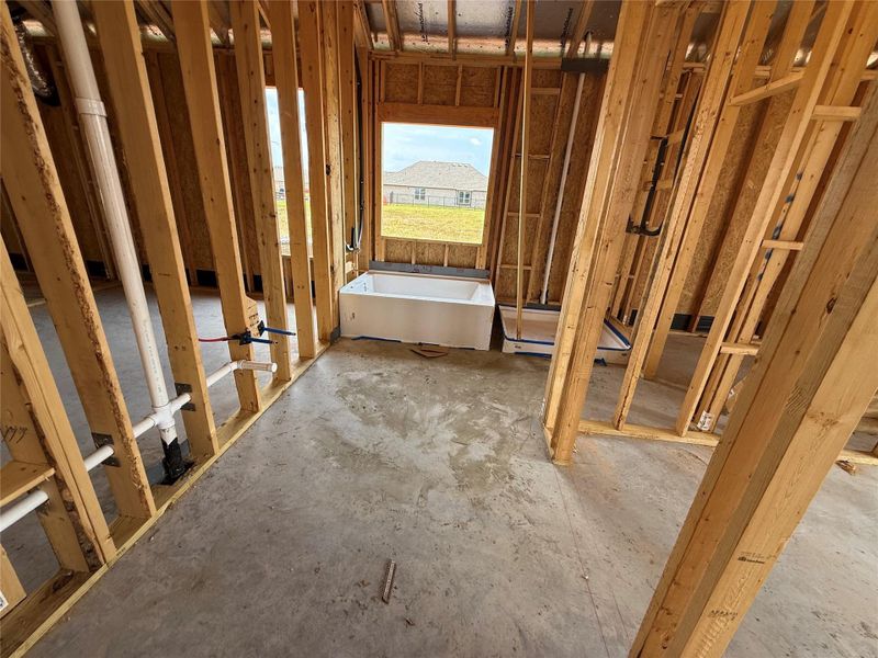 Primary bath with double sink vanity & separate shower and tub Primary bath with double sink vanity & separate shower and tub