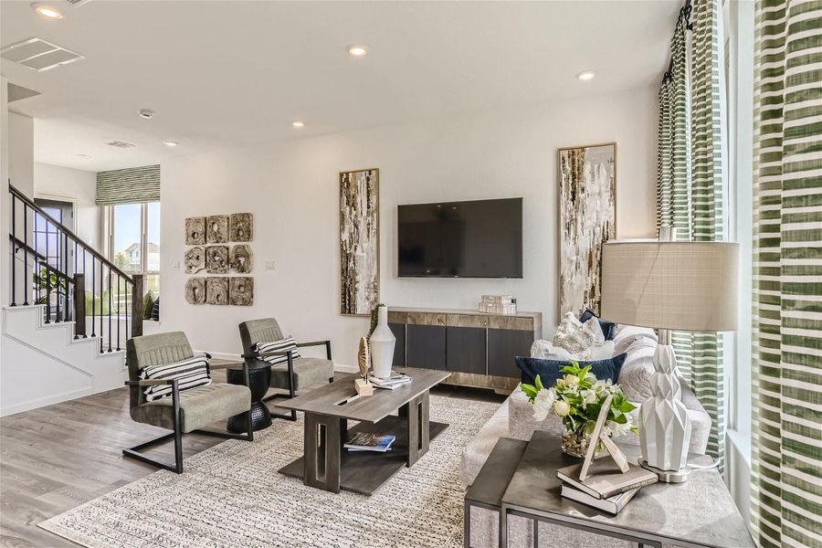 Furnished interior view inside a new home in Bridgeland, Cypress (Image 7).