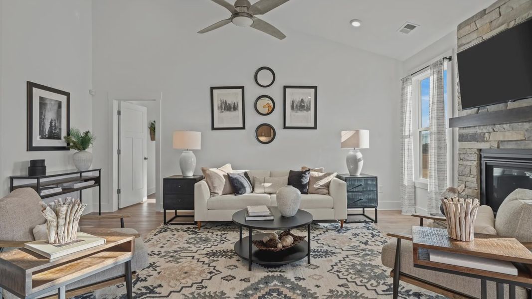 Representative furnished interior of a home built from the Parker by DRB Homes in Harrier Point, Woodruff (Image 4). Representative furnished interior of a home built from the Parker by DRB Homes in Harrier Point, Woodruff (Image 4).