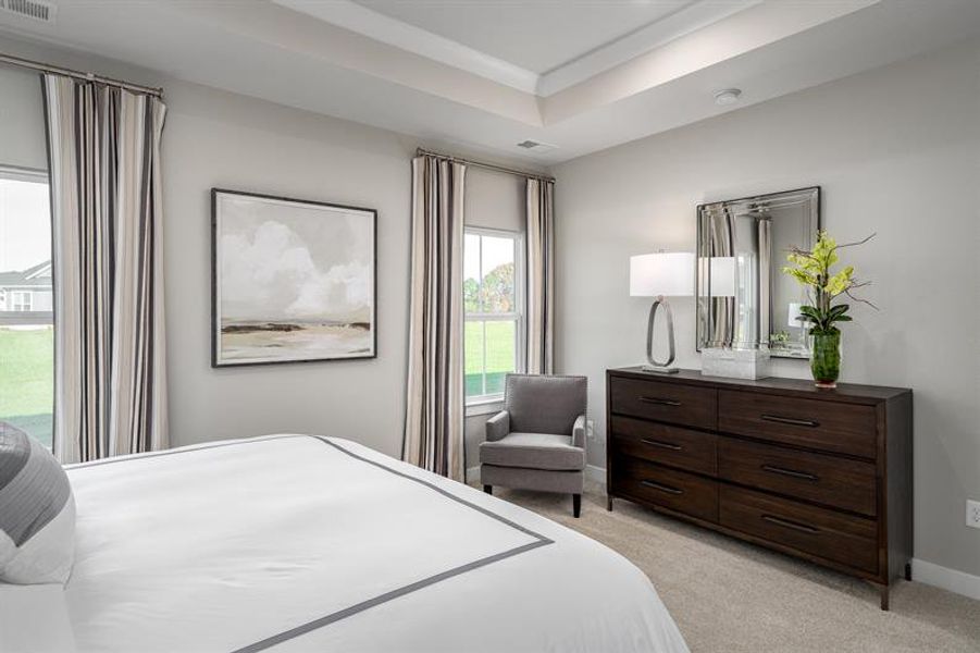 Representative furnished interior of a home built from the Bramante 2 Story by Ryan Homes in Ravenfield, Charlotte (Image 13).