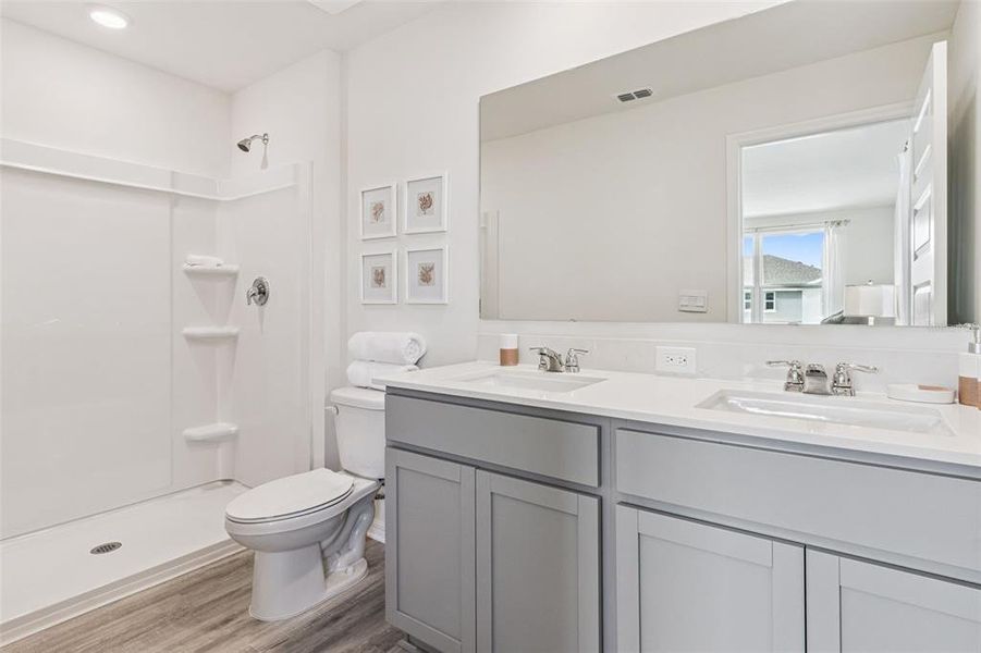 Furnished interior view inside a new home in Danbury at Ridgewood Lakes, Davenport (Image 20).