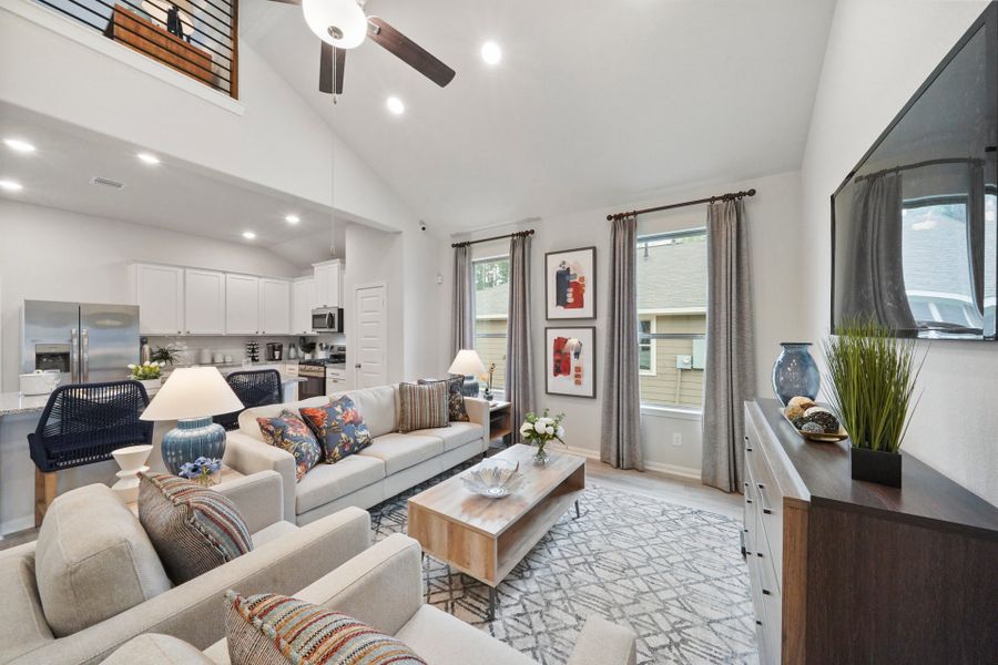 Furnished interior view inside a new home in Pecan Orchard Estates, Dayton (Image 5).