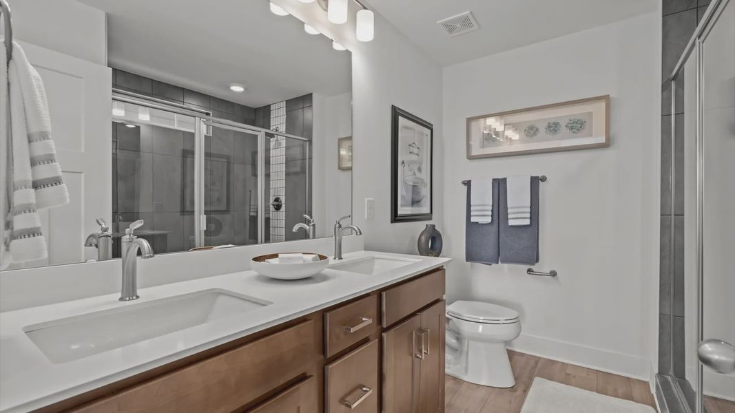 Furnished interior view inside a new home in The Reserve at Livingston Park, Easley (Image 9).