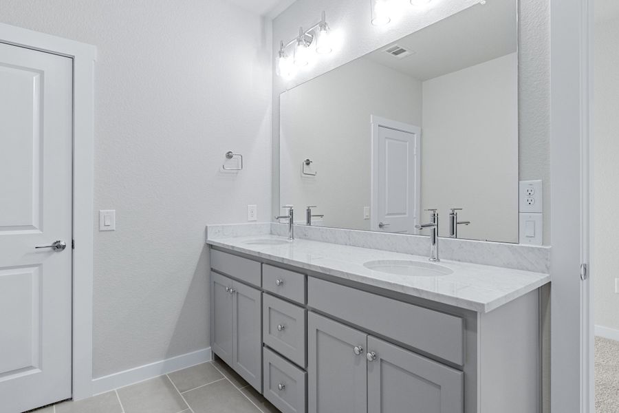 Furnished interior view inside a new home in Willow Grove Townhomes, Melissa (Image 19).