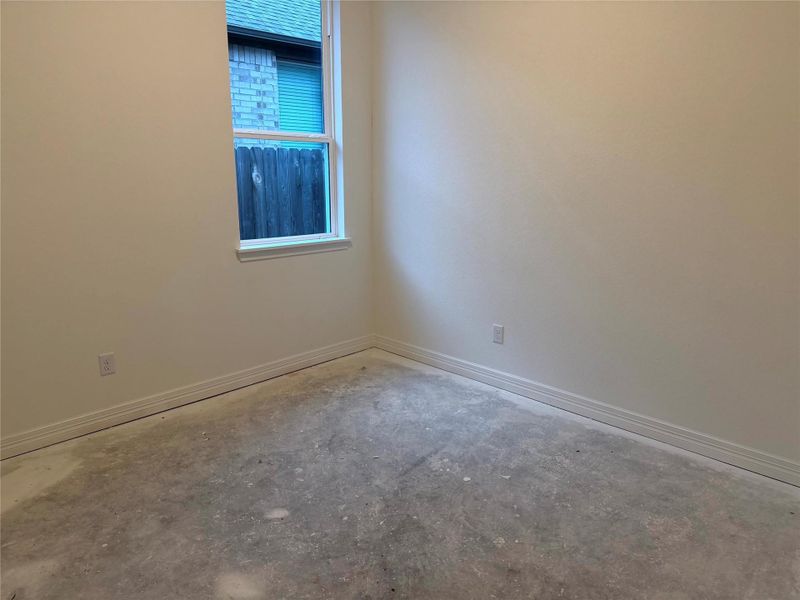 Construction progress - bedroom