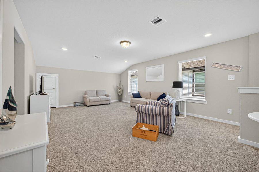Furnished interior view inside a new home in Mavera, Conroe (Image 9). Furnished interior view inside a new home in Mavera, Conroe (Image 9).