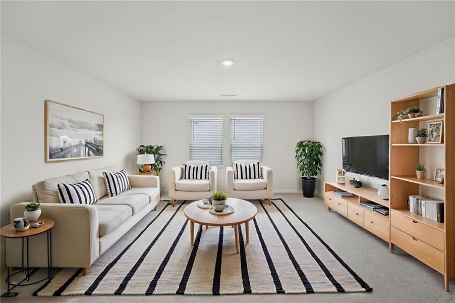 Furnished interior view inside a new home in Westmont Preserve, Powder Springs (Image 13).