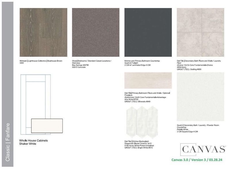 1629 Blue Sage Court design selections.