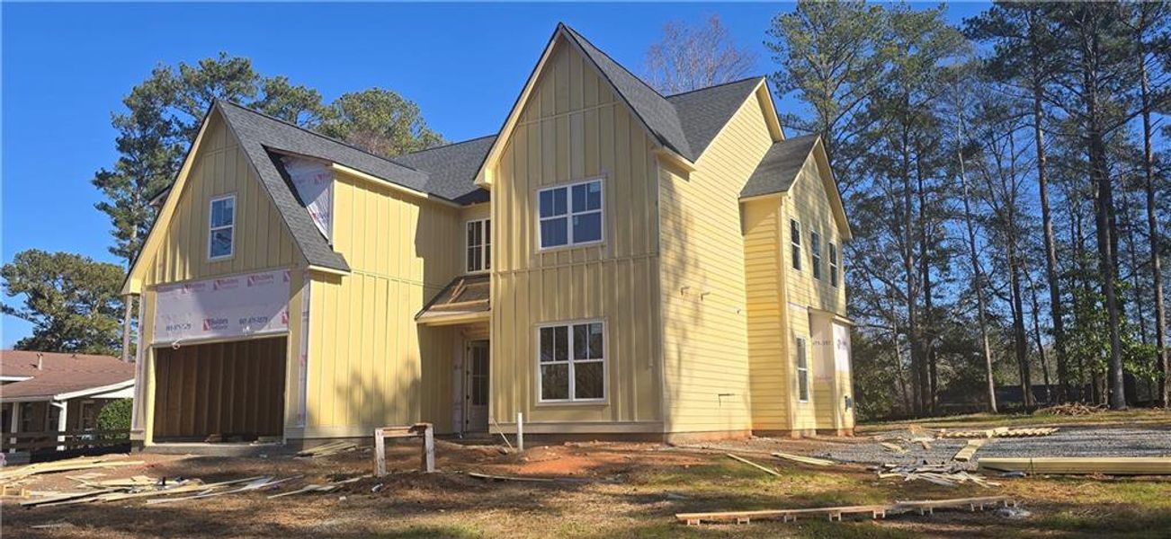 In-progress construction of a new home in , Marietta, GA (Image 23).
