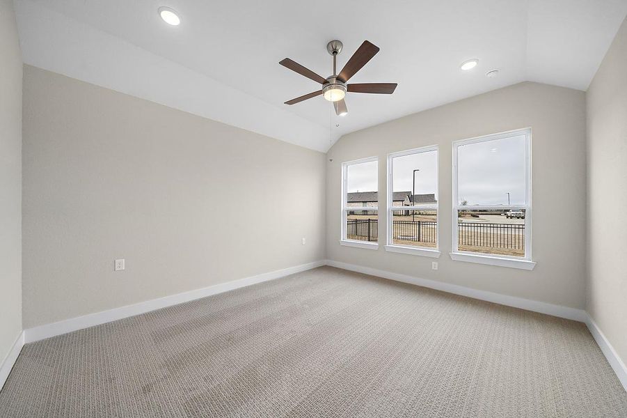 Representative unfurnished interior of a home built from the Sunflower by Caldwell Homes in The Highlands, Porter (Image 44). Representative unfurnished interior of a home built from the Sunflower by Caldwell Homes in The Highlands, Porter (Image 44).