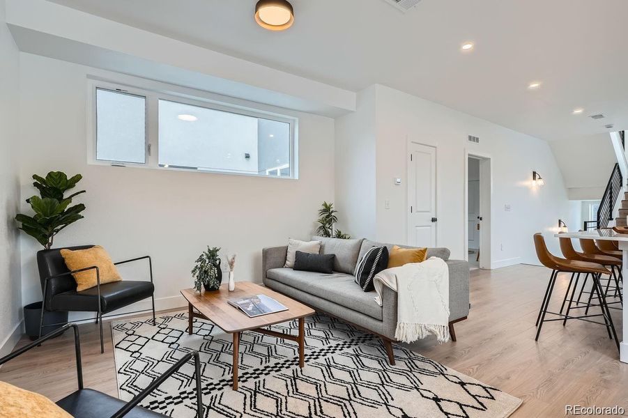 Living room on second level