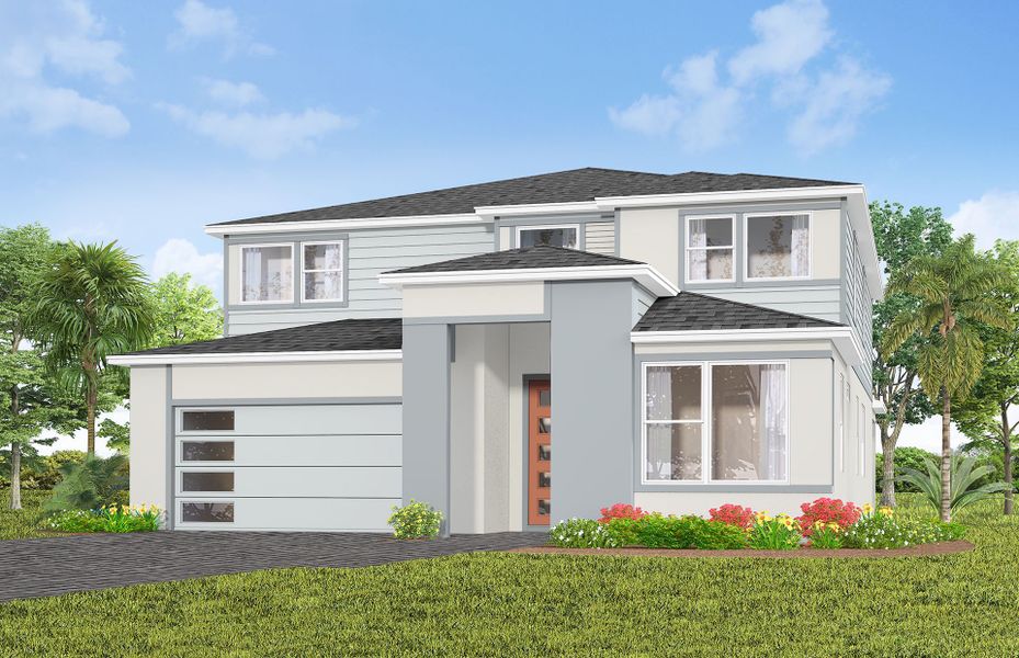 Representative exterior photo of a completed home built from the Serena by Pulte Homes in Lakehaven Estates, Clermont, FL (Image 2). Representative exterior photo of a completed home built from the Serena by Pulte Homes in Lakehaven Estates, Clermont, FL (Image 2).