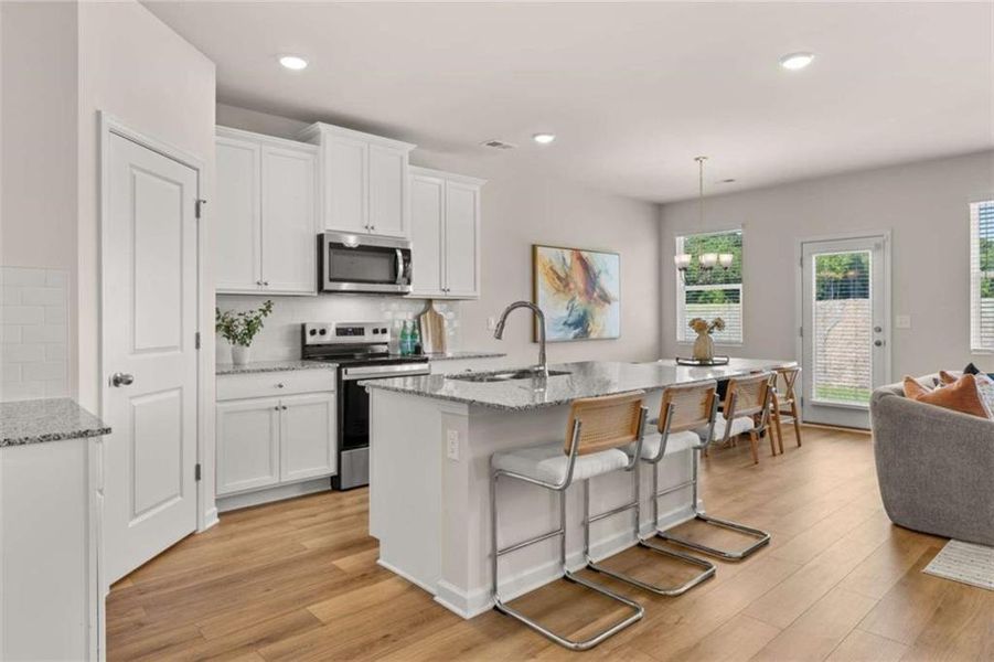 Furnished interior view inside a new home in Hillbrooke Preserve, Conyers (Image 13).