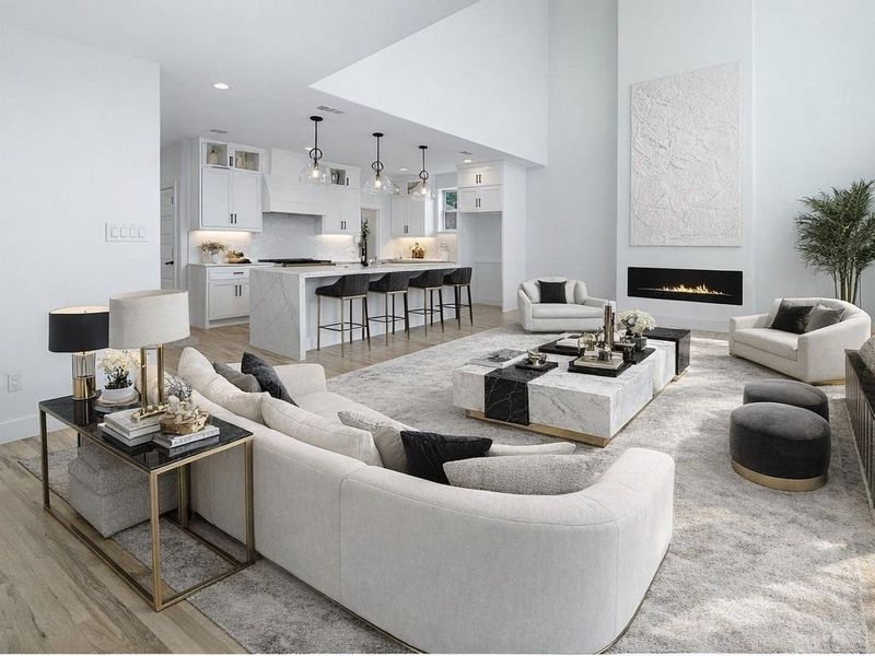 Furnished interior view inside a new home in , Arlington (Image 9).