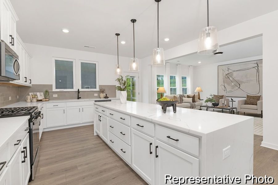Furnished interior view inside a new home in Lake Royale, Louisburg (Image 3). Furnished interior view inside a new home in Lake Royale, Louisburg (Image 3).