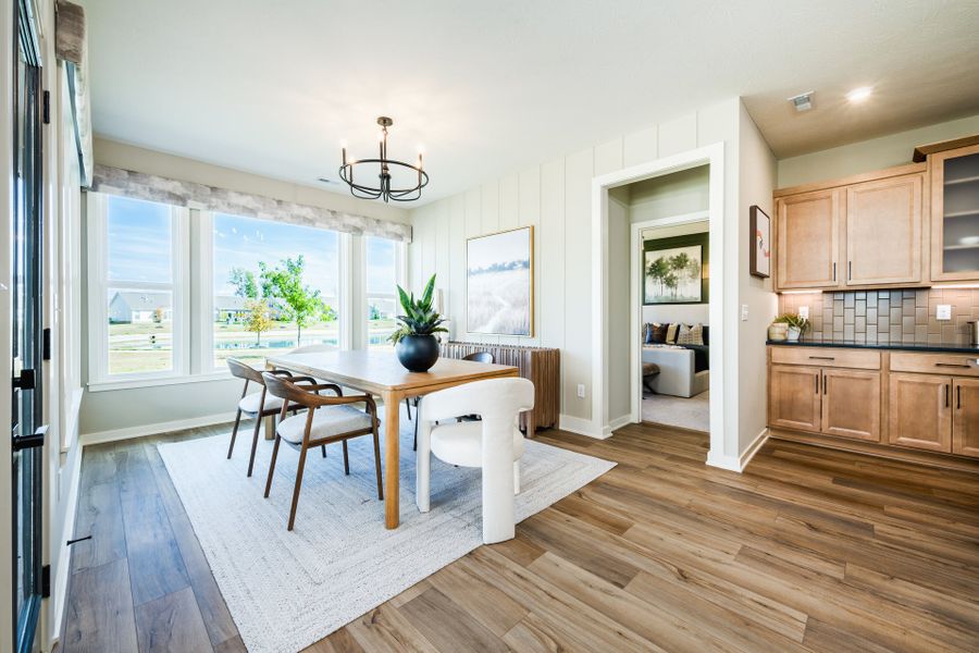 Representative furnished interior of a home built from the Camden by Fischer Homes in Easton Park, Dallas (Image 29).