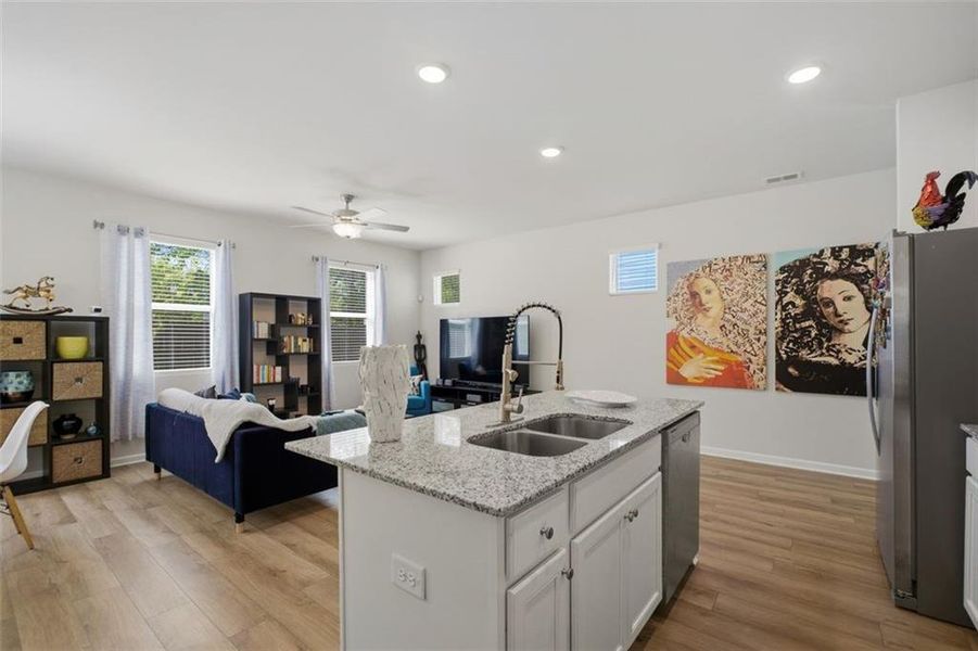 Furnished interior view inside a new home in Walden Park - The Retreat, Jonesboro (Image 5).