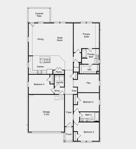 2D floor plan layout of this home in River Ridge, Crandall, TX (Image 4). 2D floor plan layout of this home in River Ridge, Crandall, TX (Image 4).
