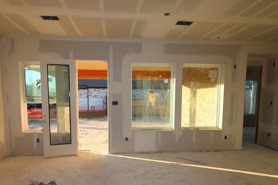 In-progress construction of a new home in Riceland 60’ Homesites, Mont Belvieu, TX (Image 5). In-progress construction of a new home in Riceland 60’ Homesites, Mont Belvieu, TX (Image 5).