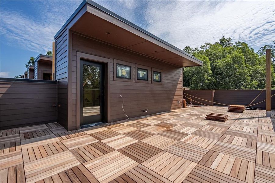 Exterior details and patio area of a home in , Atlanta (Image 2). Exterior details and patio area of a home in , Atlanta (Image 2).