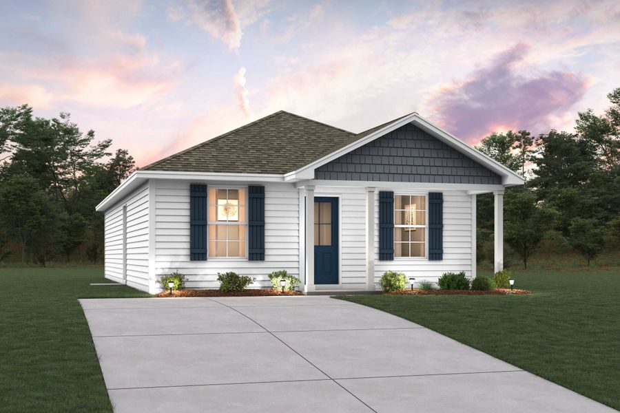 Front exterior of a new home in Sunny Hills, Chipley, FL, highlighting curb appeal (Image 1). Front exterior of a new home in Sunny Hills, Chipley, FL, highlighting curb appeal (Image 1).