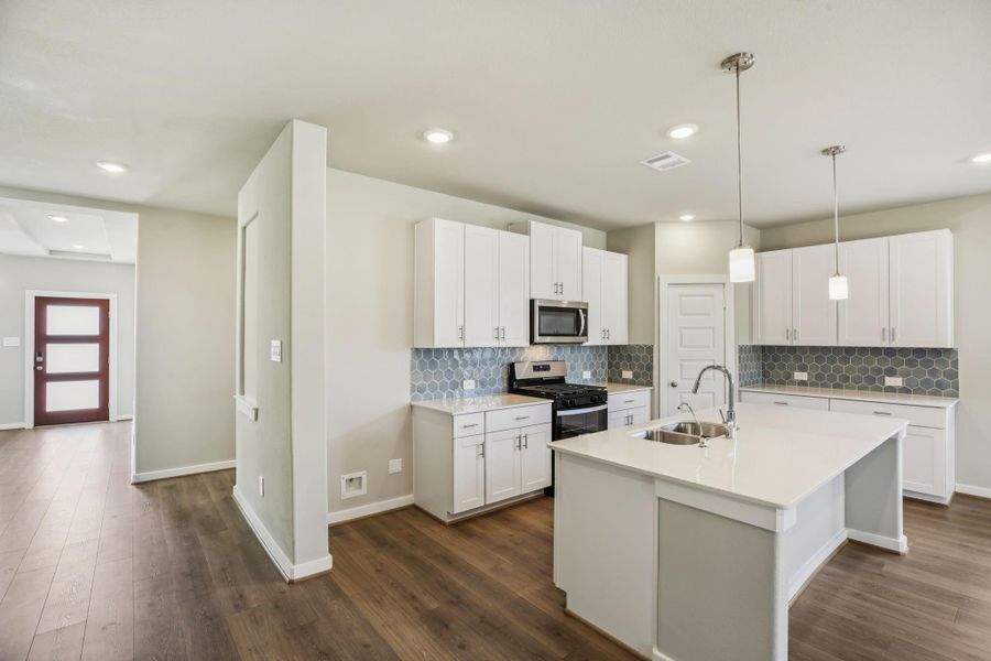 Photo is not of the actual home but is an inspirational photo of builder's model home and may depict options, furnishings, and/or decorator features that are not included.