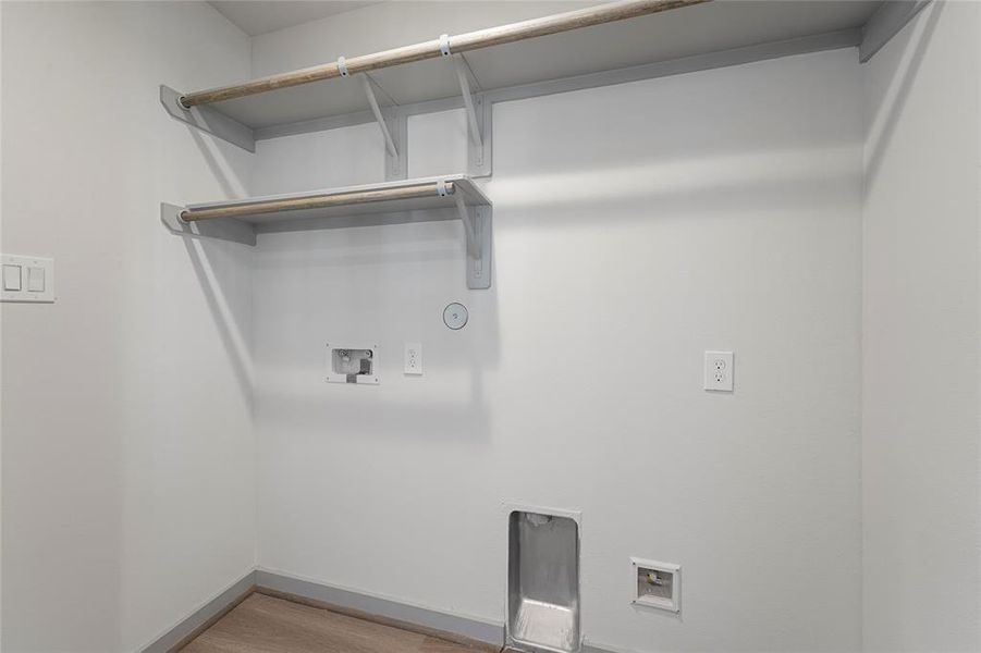 2nd Floor - Utility Room can accommodate side by side Washer/Gas Dryer.