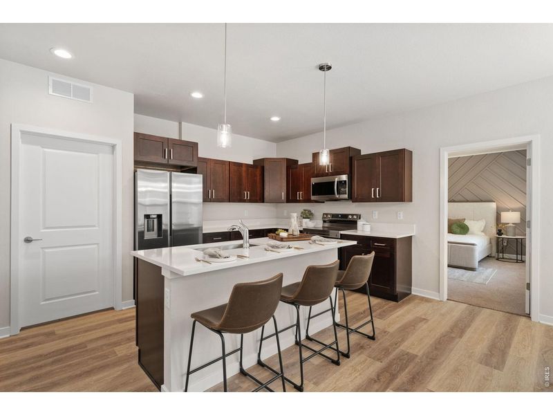 Furnished interior view inside a new home in , Fort Lupton (Image 14).