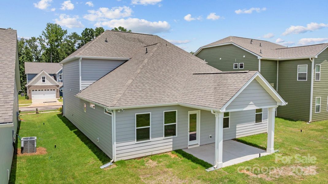 Exterior details and patio area of a home in McFarland Estates, York (Image 28).