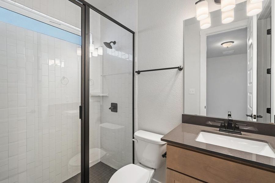 Furnished interior view inside a new home in Park Collection at Lariat, Liberty Hill (Image 9). Furnished interior view inside a new home in Park Collection at Lariat, Liberty Hill (Image 9).