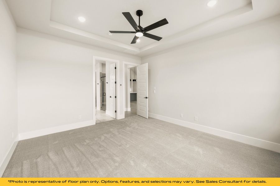 Representative unfurnished interior of a home built from the Taos by Stonefield Homes in Rio Vista at Kelly Ranch, Aledo (Image 21). Representative unfurnished interior of a home built from the Taos by Stonefield Homes in Rio Vista at Kelly Ranch, Aledo (Image 21).