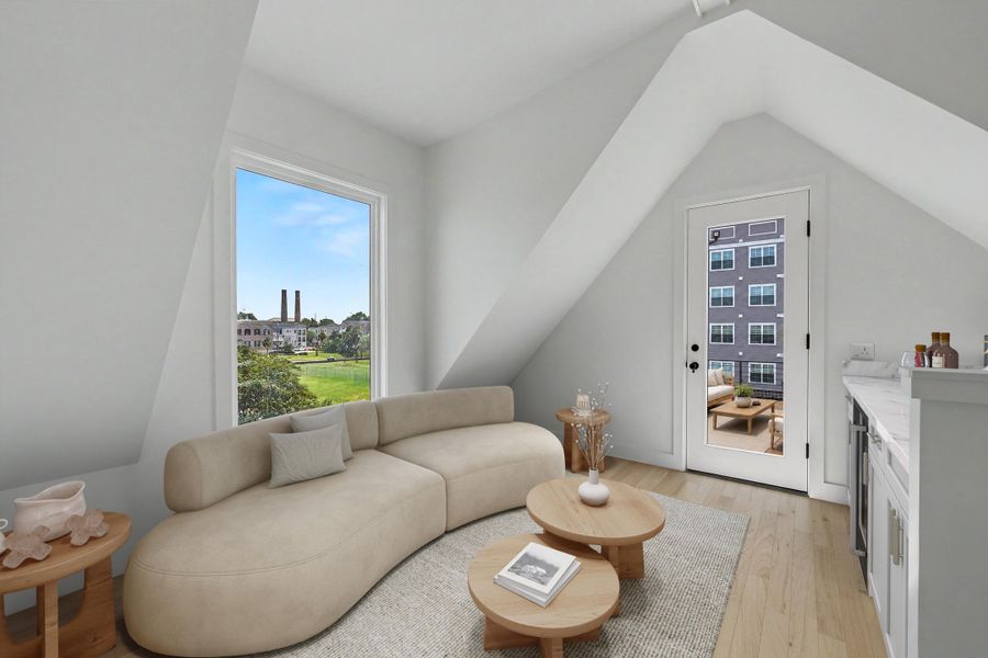 Furnished interior view inside a new home in , Charleston (Image 12).