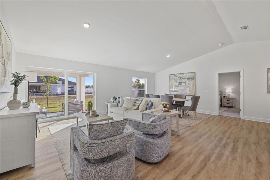 Representative furnished interior of a home built from the The Sunset Harbor by Sunlife Homes LLC in Port Charlotte, Port Charlotte (Image 12).