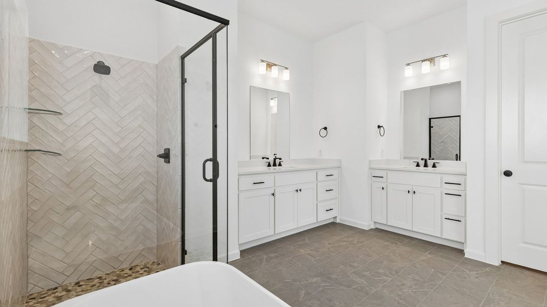Representative furnished interior of a home built from the Chapelle III by Normandy Homes in Rainwater Crossing, Celina (Image 6).