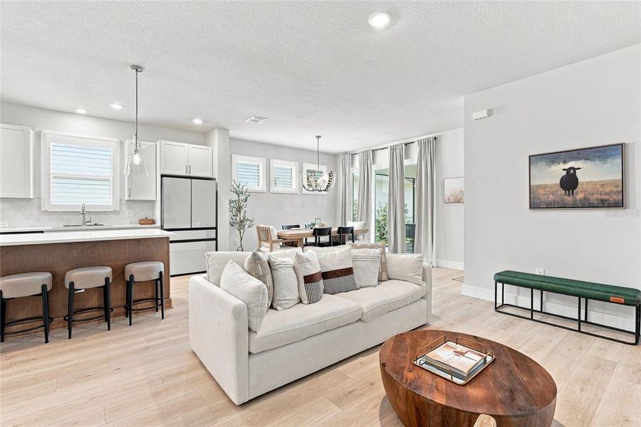 Furnished interior view inside a new home in SeaFlower – Bungalow Homes, Bradenton (Image 6).