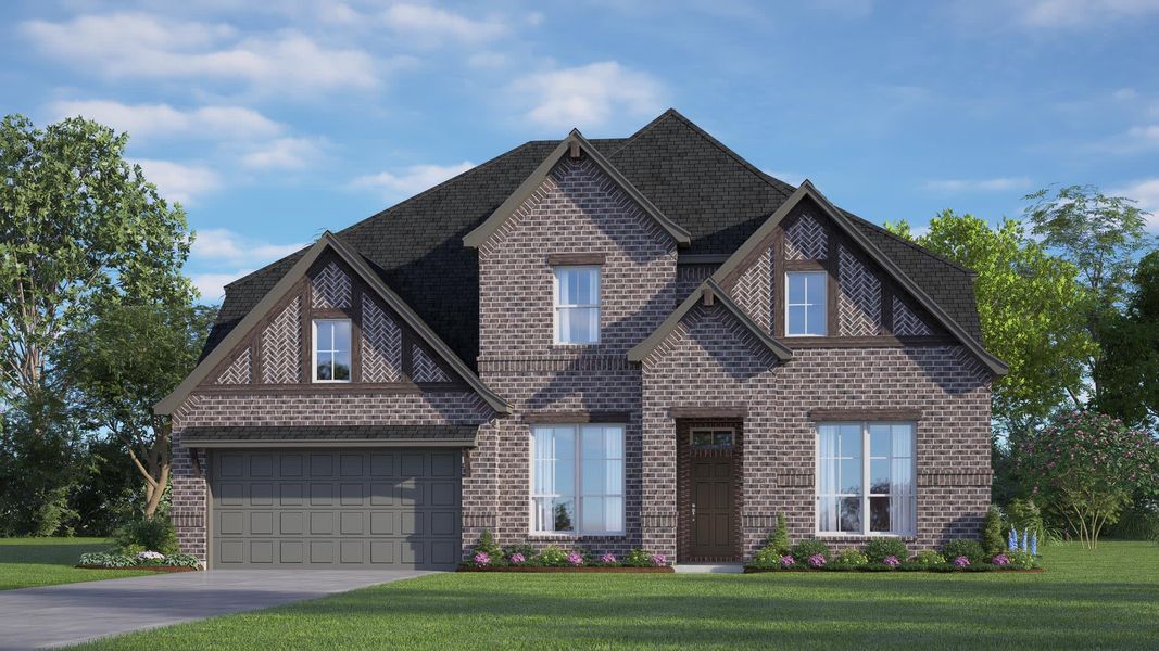 Elevation C | Concept 3473 at Abe's Landing in Granbury, TX by Landsea Homes